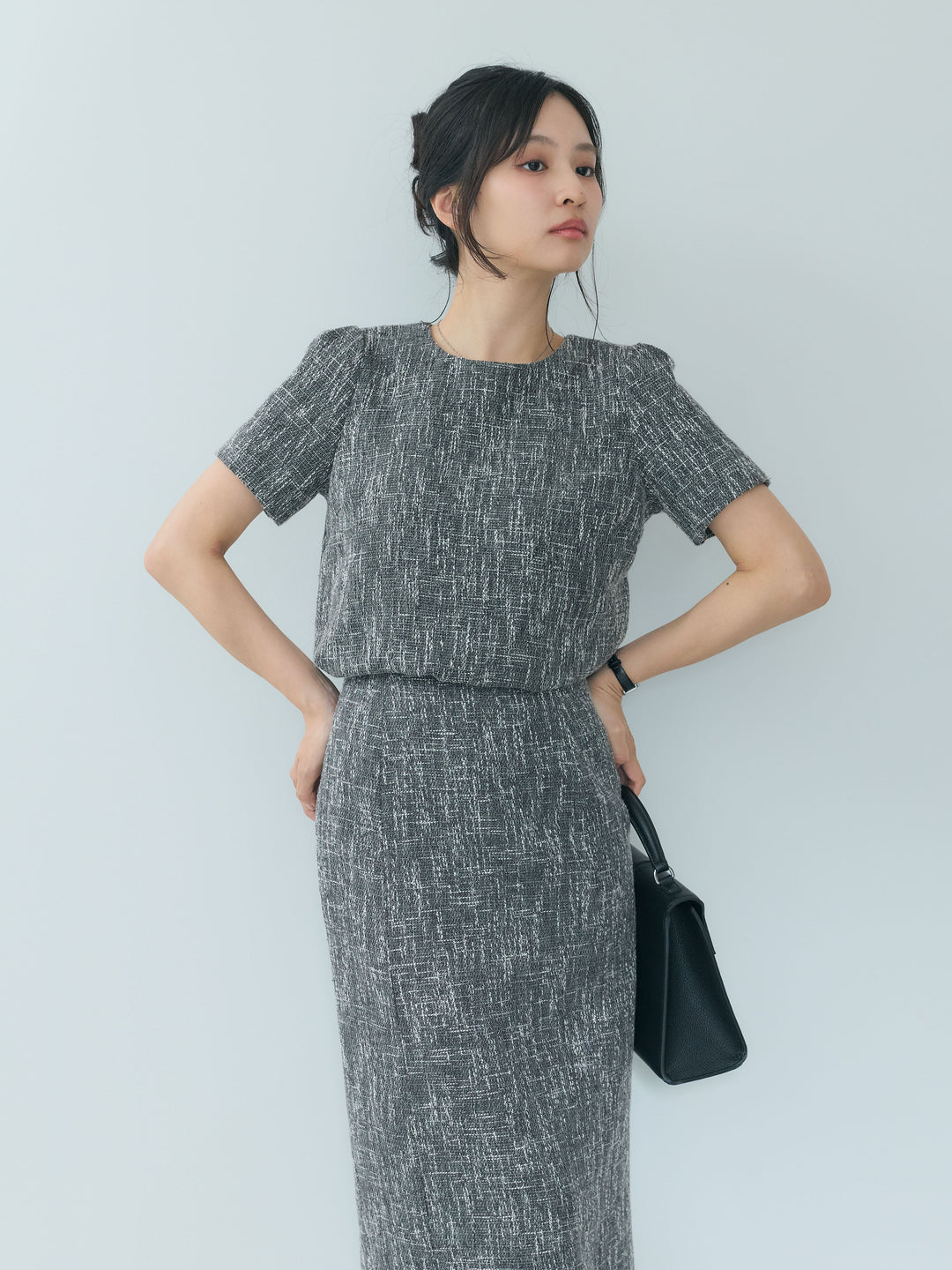 【26AW PRE-ORDER】【Essential】ツイードペンシルスカート
