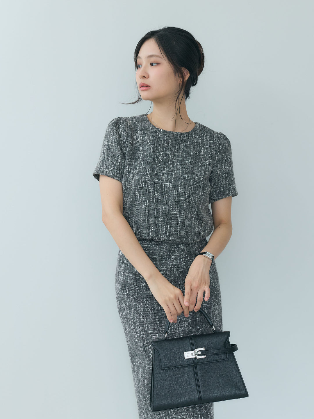 【26AW PRE-ORDER】【Essential】ツイードペンシルスカート