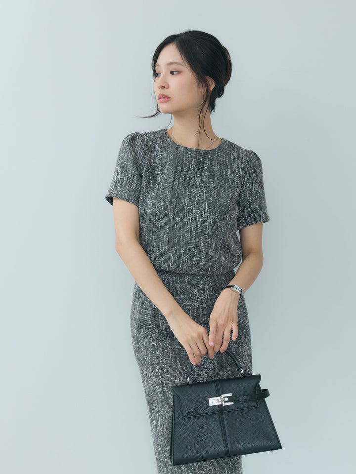 【26AW PRE-ORDER】【Essential】ツイードペンシルスカート