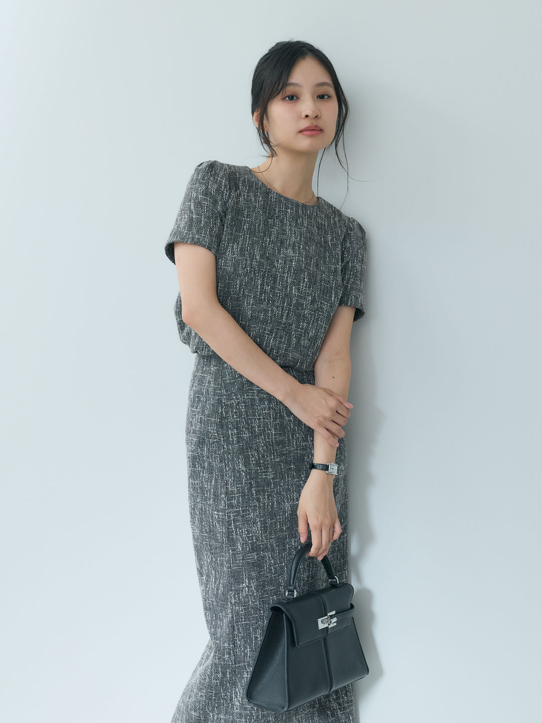 【26AW PRE-ORDER】【Essential】ツイードペンシルスカート