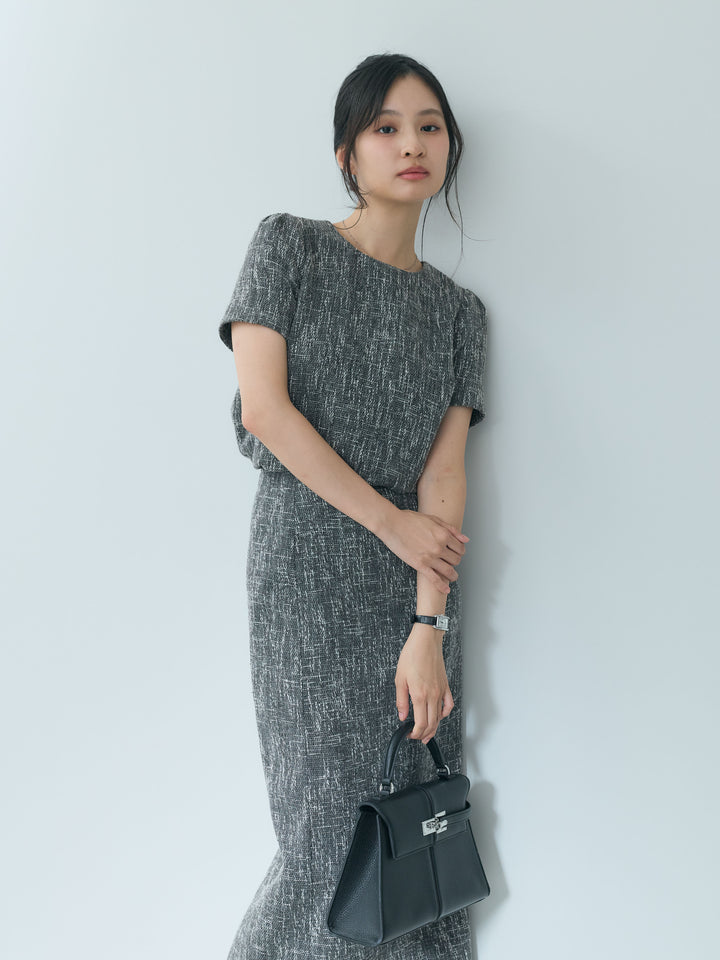 【26AW PRE-ORDER】【Essential】ツイードペンシルスカート