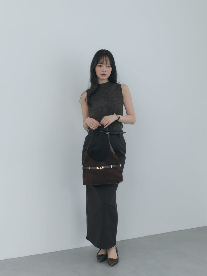 【Essential】Authentic wool like pencil skirt