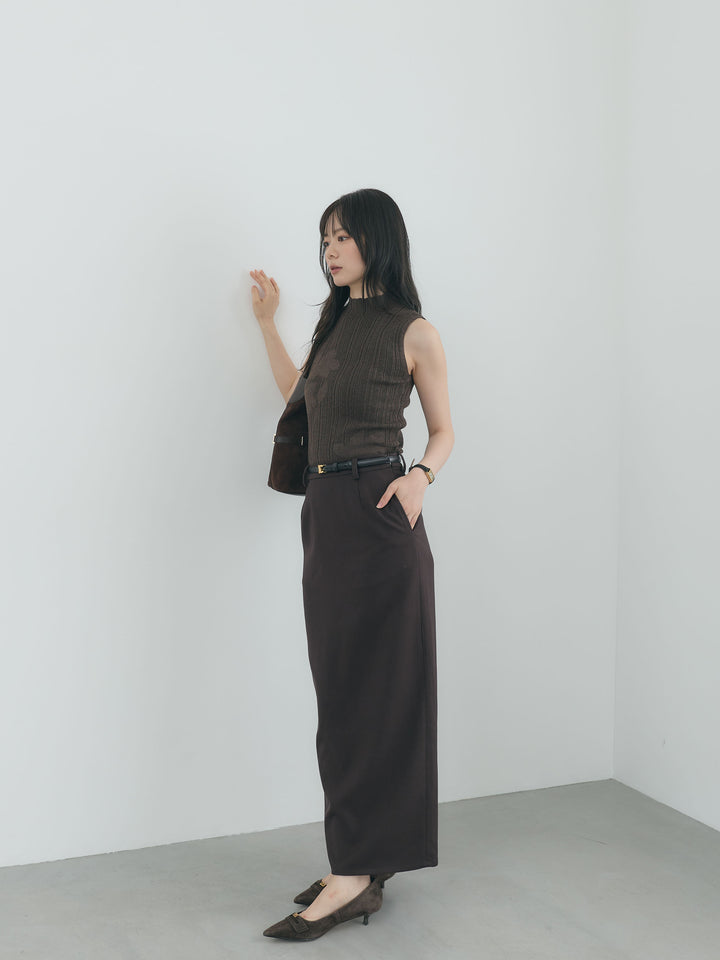 【Essential】Authentic wool like pencil skirt