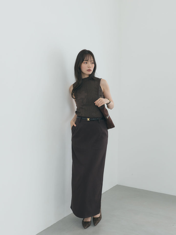 【Essential】Authentic wool like pencil skirt