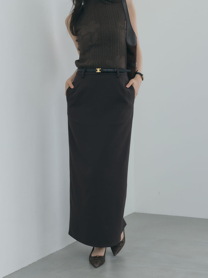 【Essential】Authentic wool like pencil skirt