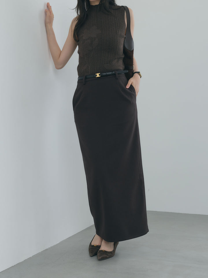 【Essential】Authentic wool like pencil skirt