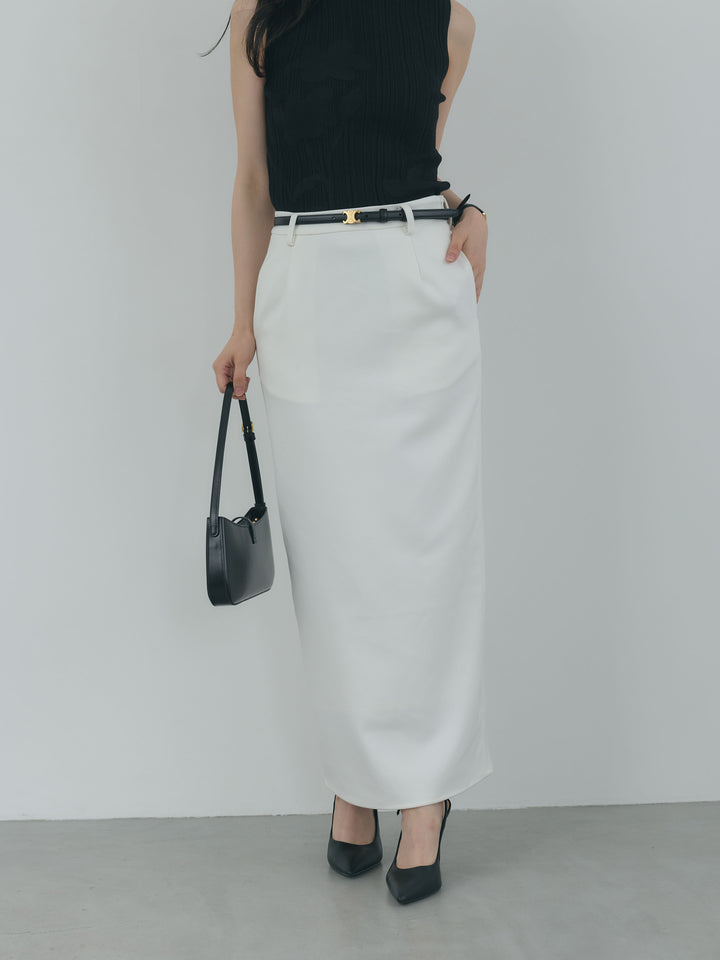 【Essential】Authentic wool like pencil skirt