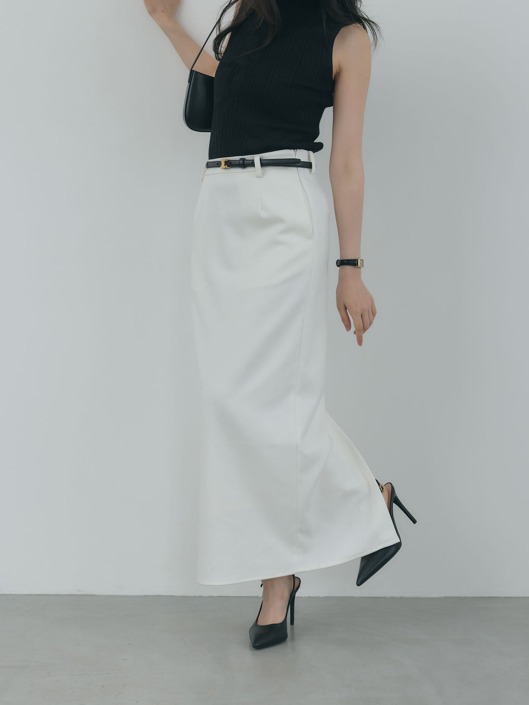 【Essential】Authentic wool like pencil skirt