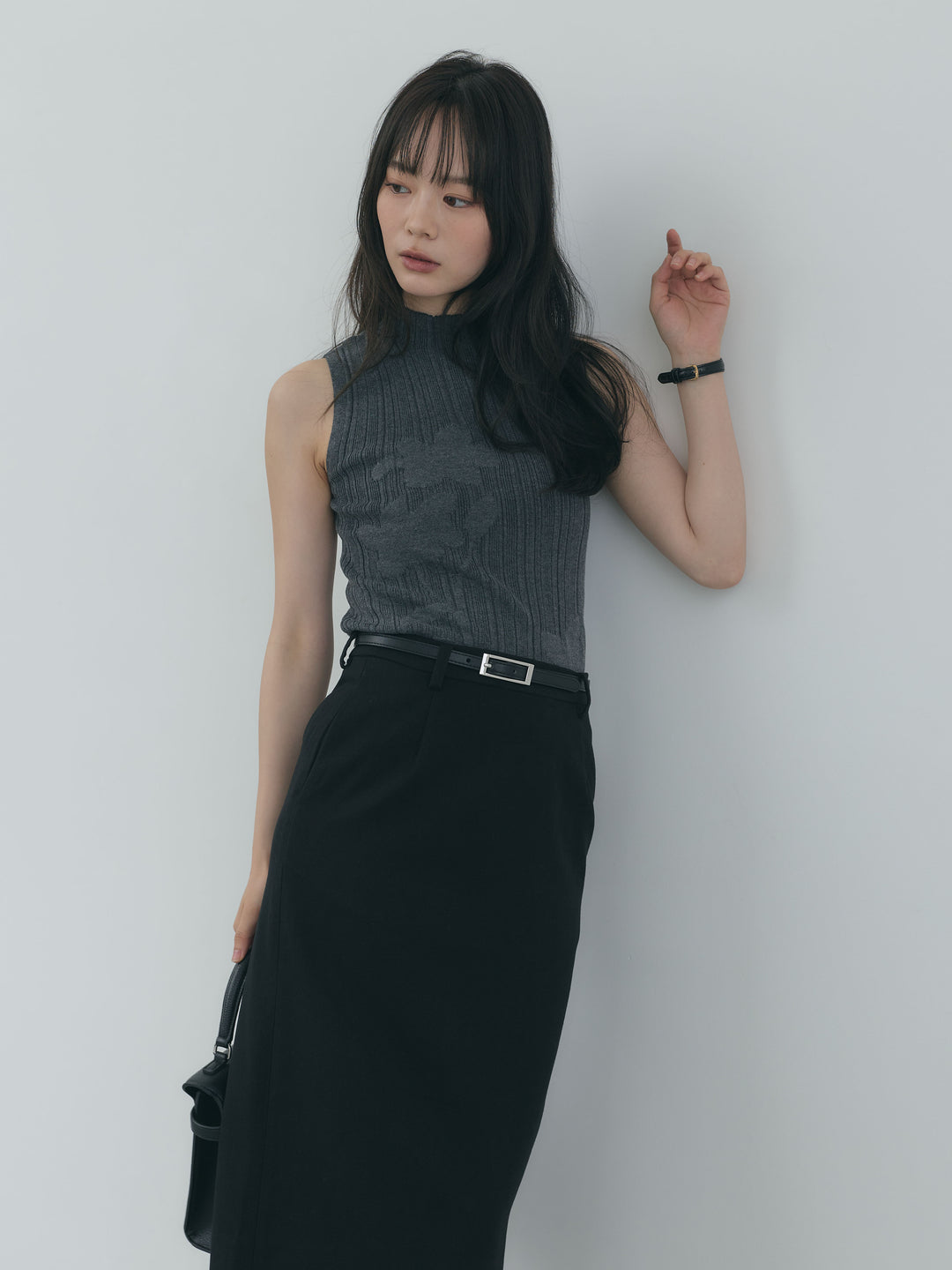 【Essential】Authentic wool like pencil skirt