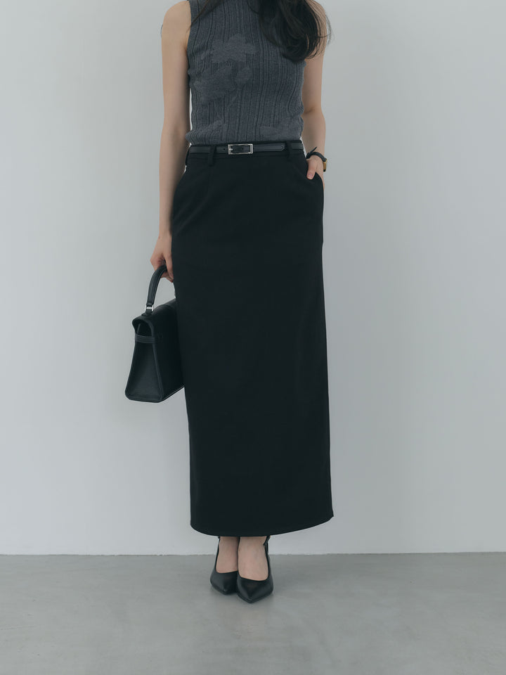 【Essential】Authentic wool like pencil skirt
