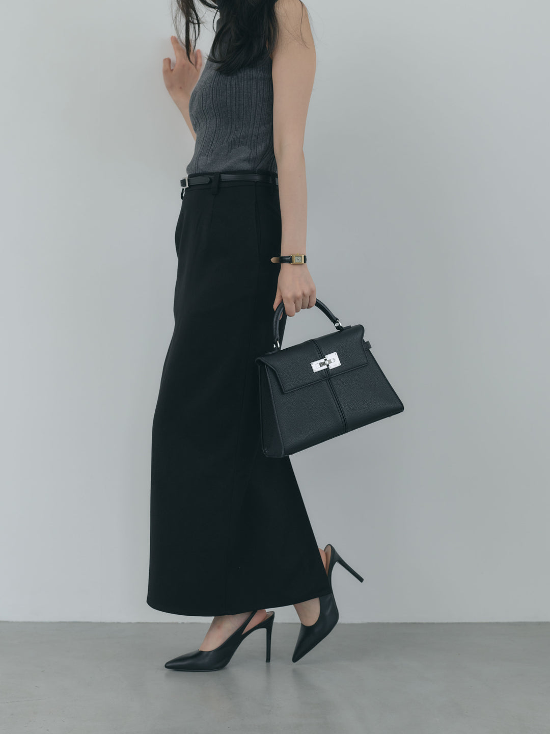 【Essential】Authentic wool like pencil skirt