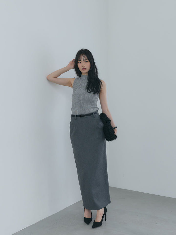 【Essential】Authentic wool like pencil skirt
