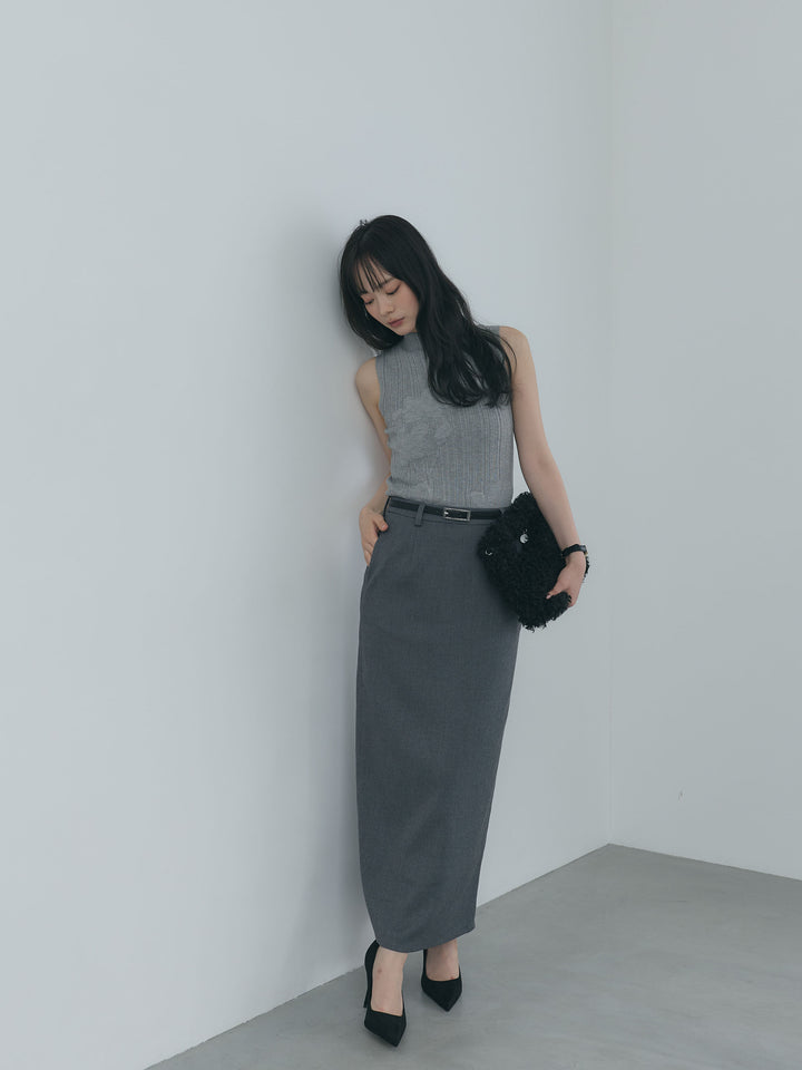 【Essential】Authentic wool like pencil skirt