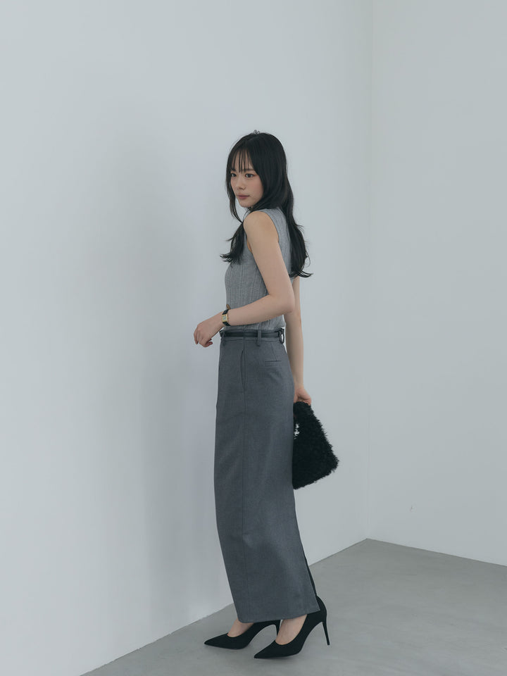 【Essential】Authentic wool like pencil skirt