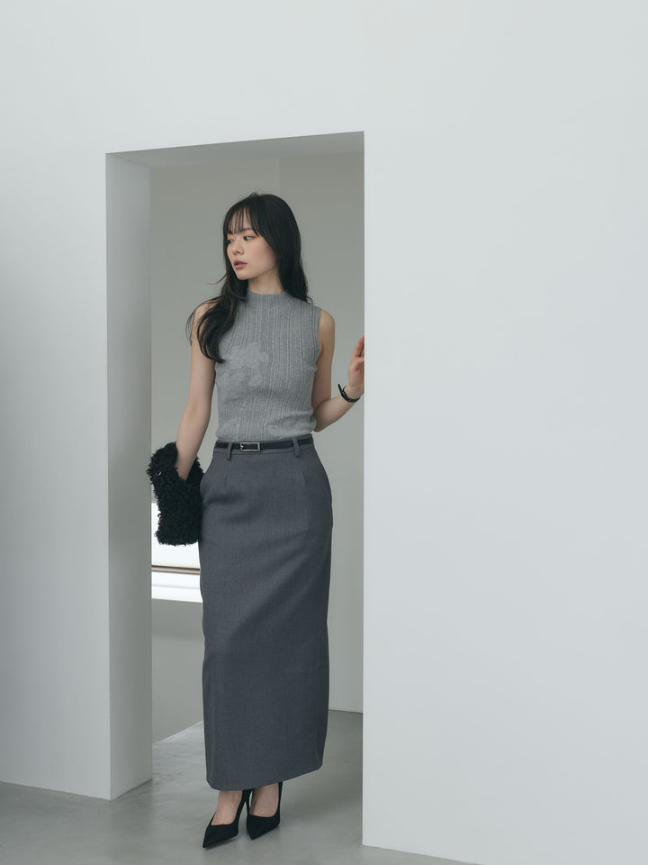 【Essential】Authentic wool like pencil skirt