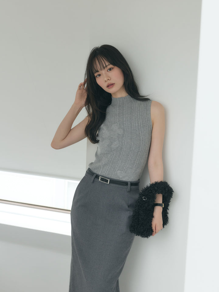 【Essential】Authentic wool like pencil skirt