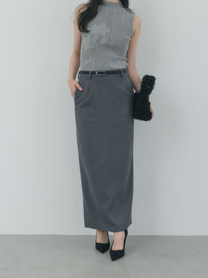 【Essential】Authentic wool like pencil skirt