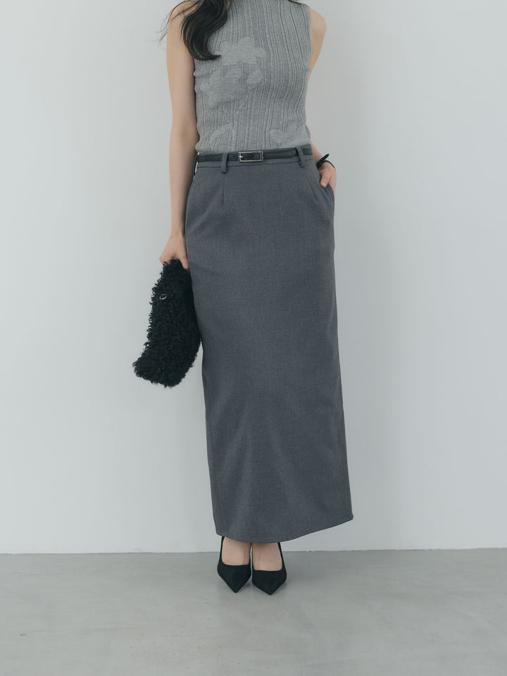 【Essential】Authentic wool like pencil skirt
