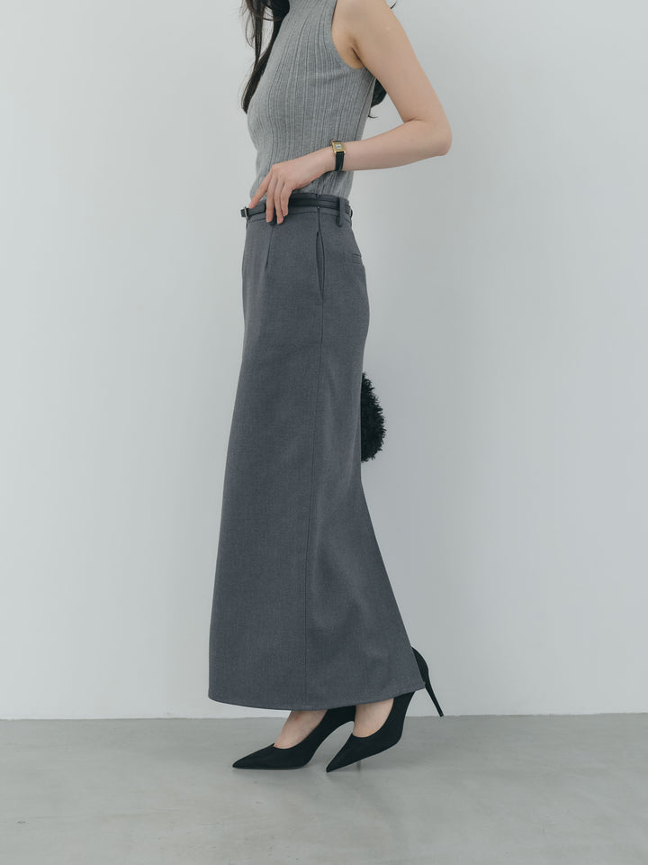 【Essential】Authentic wool like pencil skirt