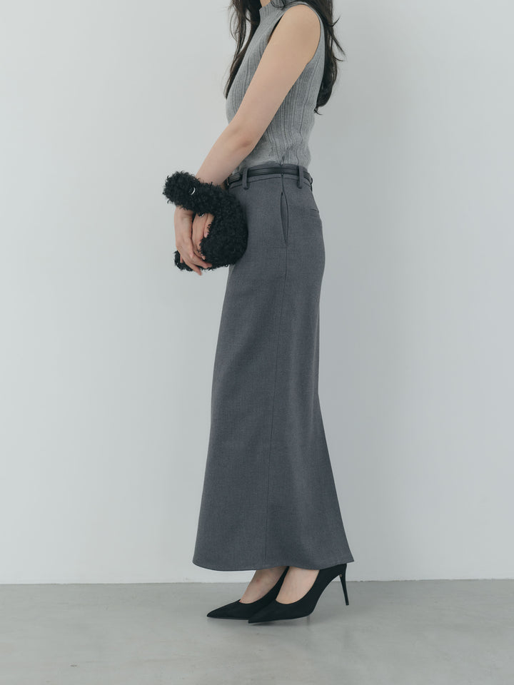 【Essential】Authentic wool like pencil skirt