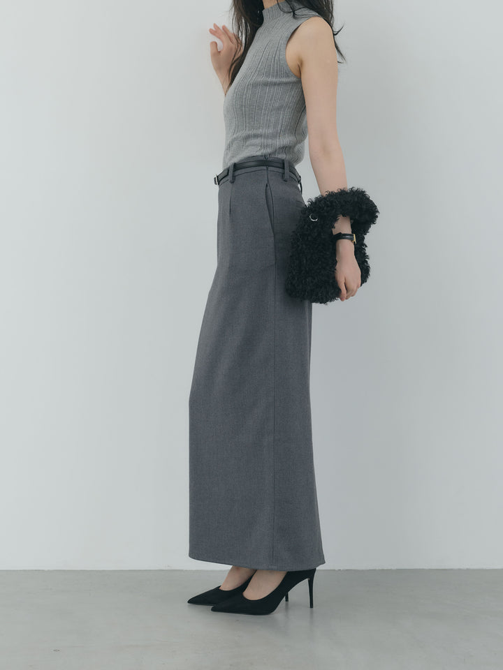 【Essential】Authentic wool like pencil skirt
