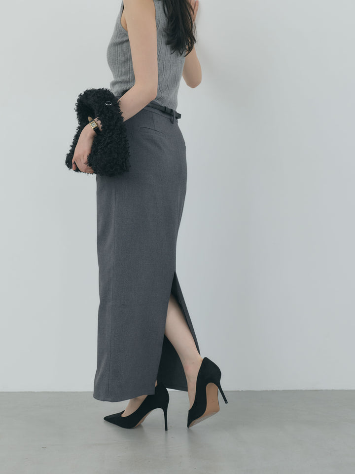 【Essential】Authentic wool like pencil skirt