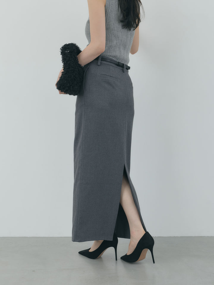 【Essential】Authentic wool like pencil skirt