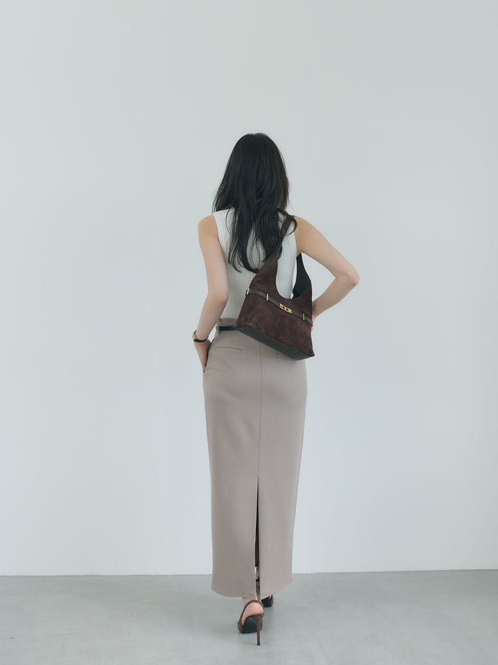 【Essential】Authentic wool like pencil skirt
