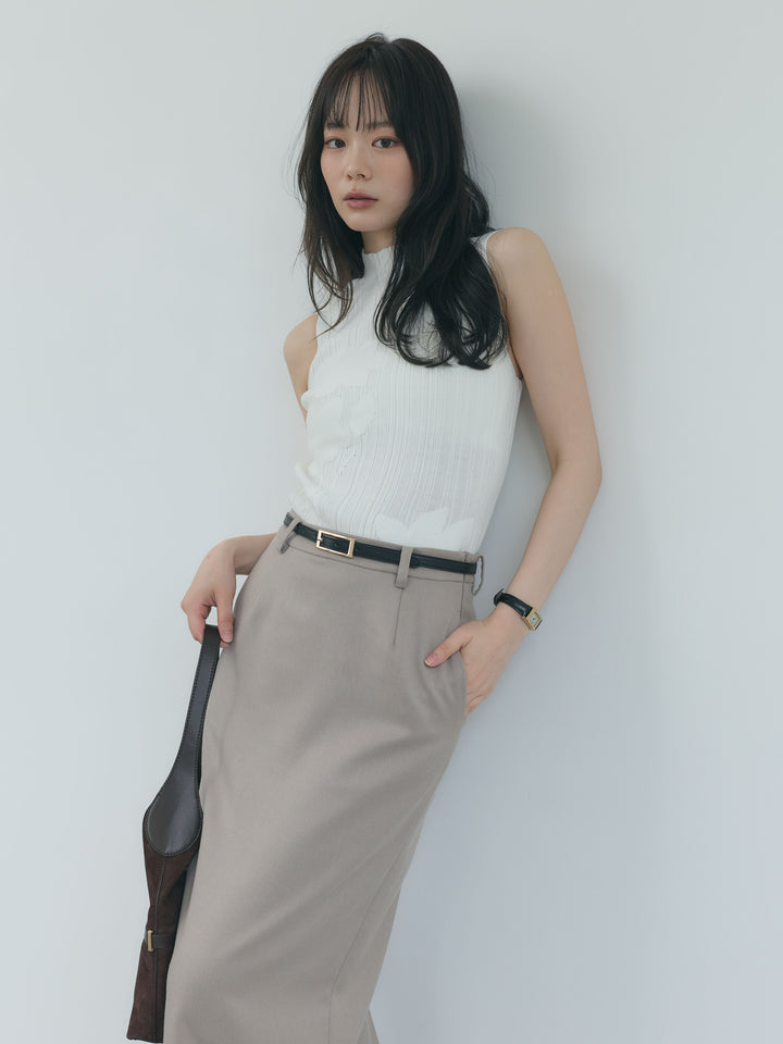 【Essential】Authentic wool like pencil skirt