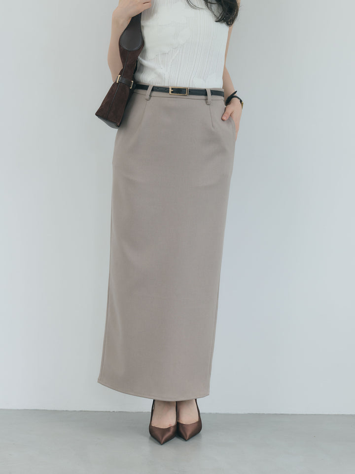 【Essential】Authentic wool like pencil skirt