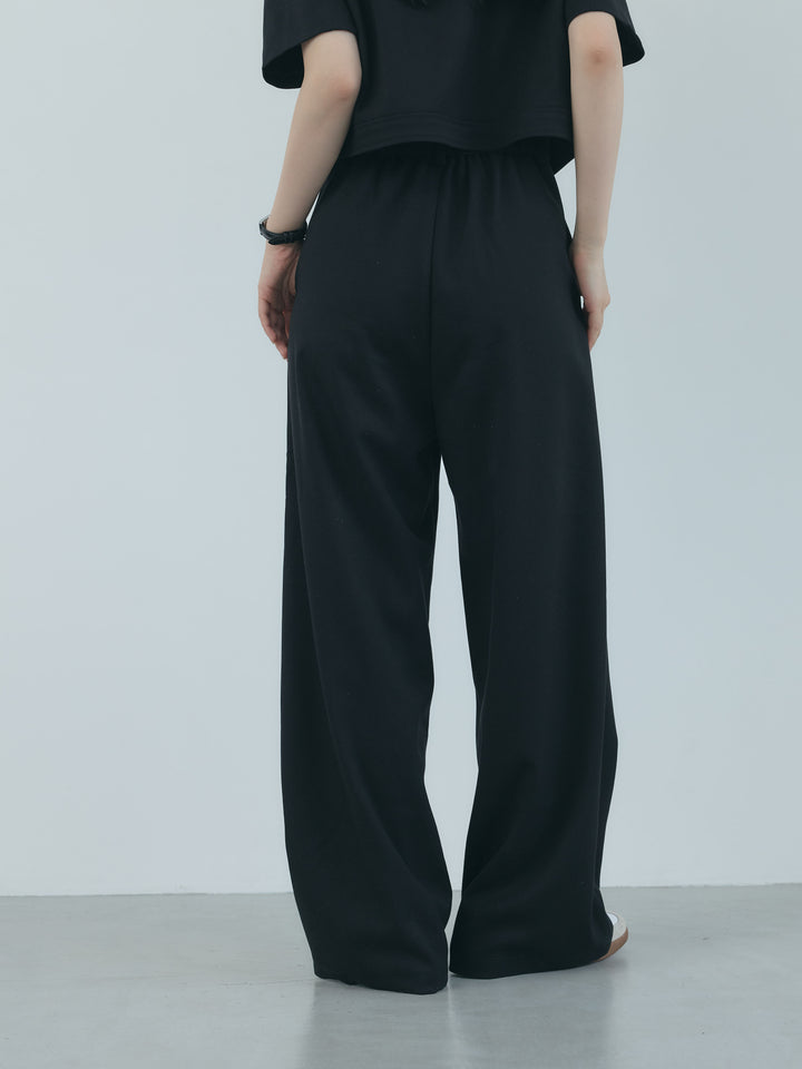 【Essential】ウールタッチダブルポケットショートジャケット & ウールタッチタックストレートパンツ SET UP