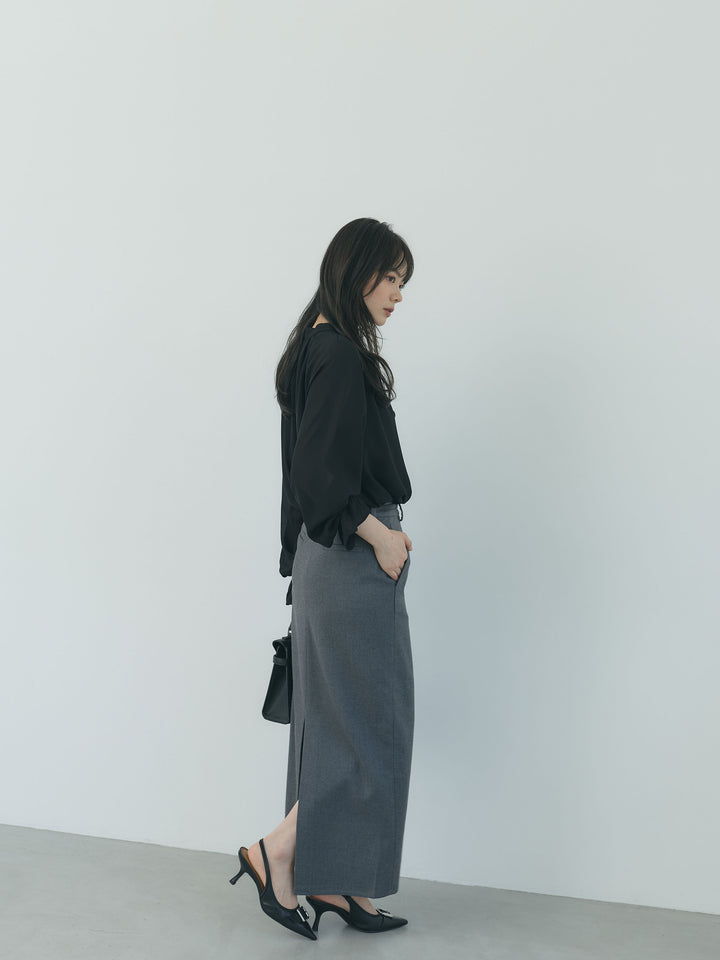 【Essential】Authentic wool like pencil skirt