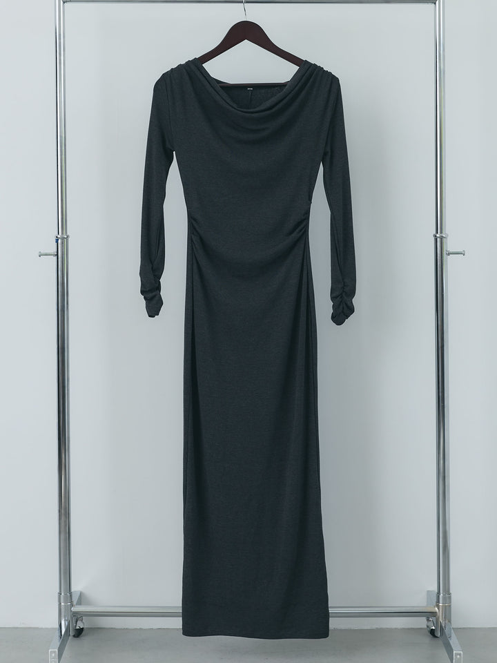 【Essential】Drape soft touch fit one piece