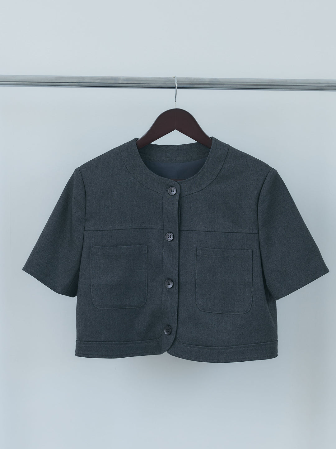 【Essential】ウールタッチダブルポケットショートジャケット & ウールタッチタックストレートパンツ SET UP