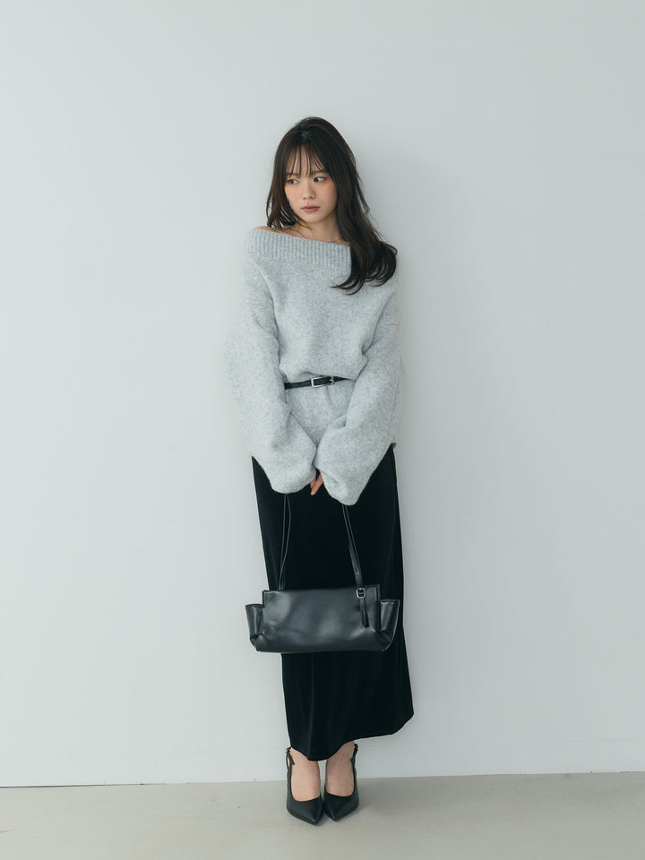 ベロアIラインスカート