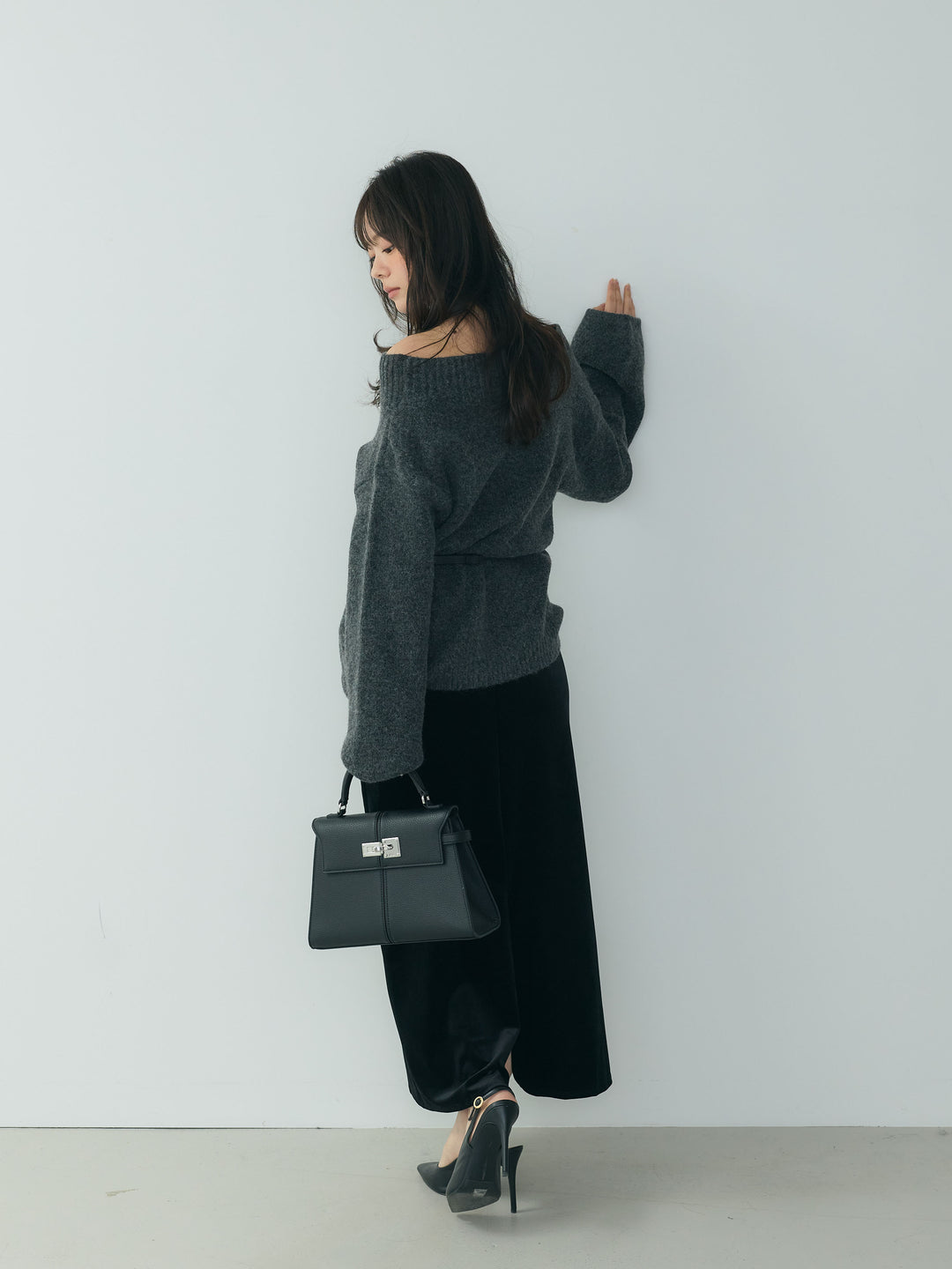 ベロアIラインスカート