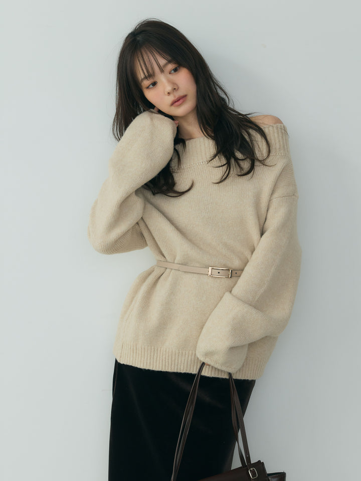ベロアIラインスカート