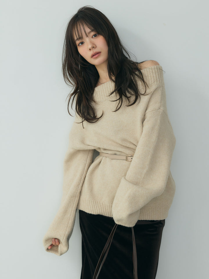 ベロアIラインスカート