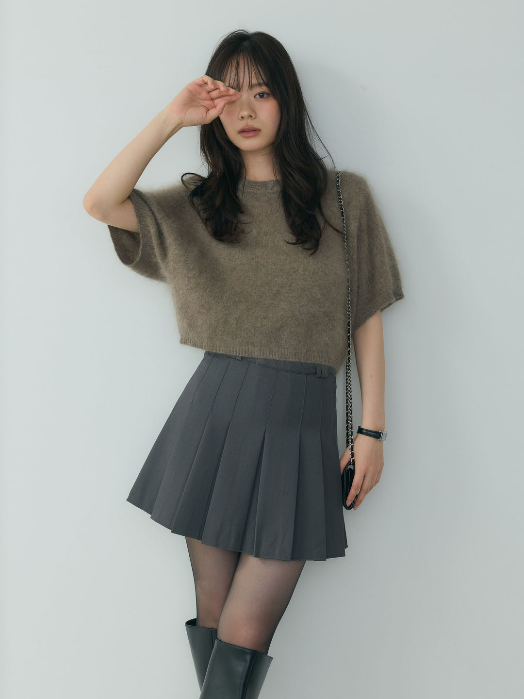 ベーシックプリーツミニスカート