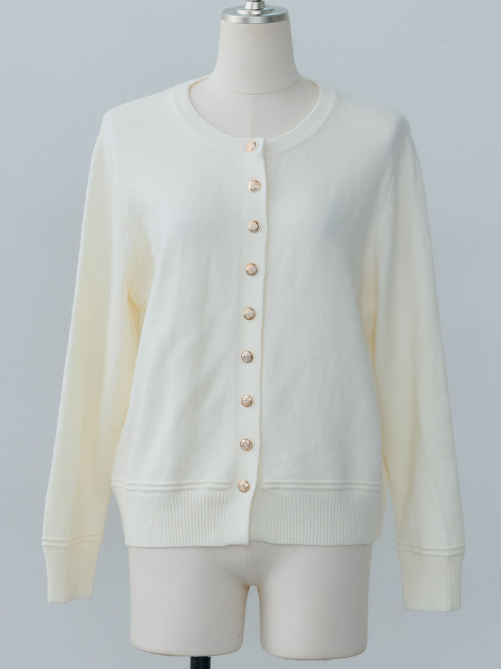 【NOVELTY】Vintage button knit cardigan