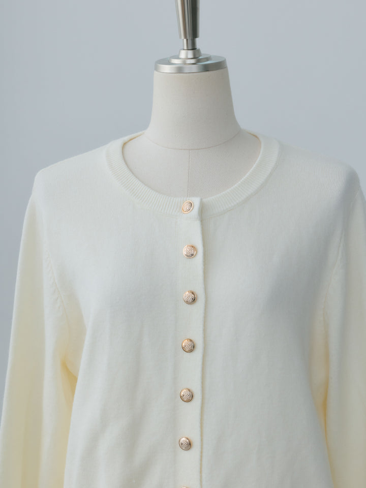 【NOVELTY】Vintage button knit cardigan