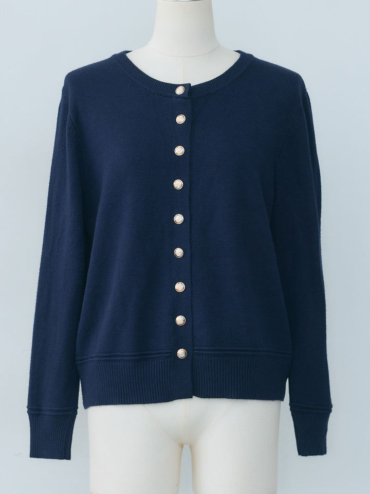 【NOVELTY】Vintage button knit cardigan