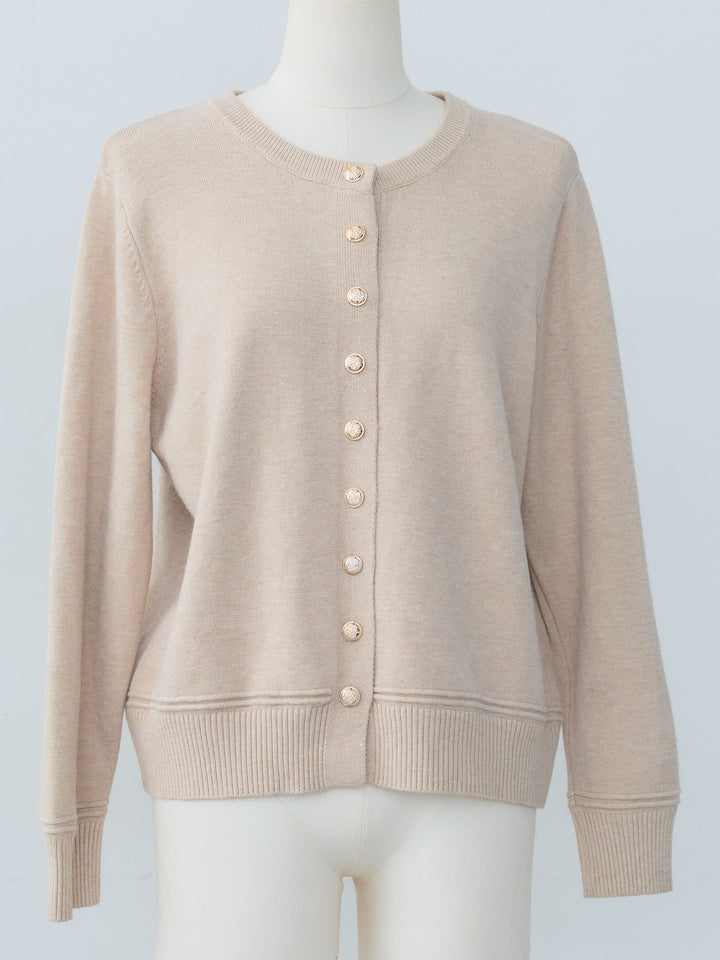 【NOVELTY】Vintage button knit cardigan