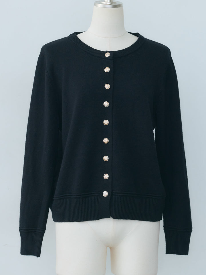 【NOVELTY】Vintage button knit cardigan