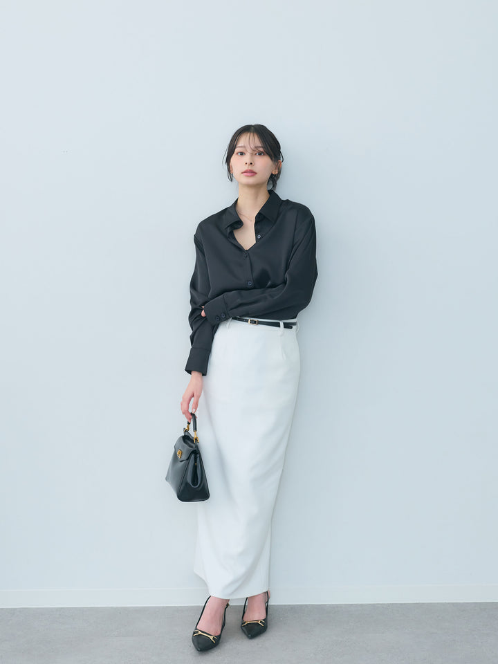【Essential】Authentic satin shirts