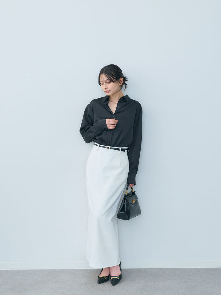 【Essential】Authentic satin shirts