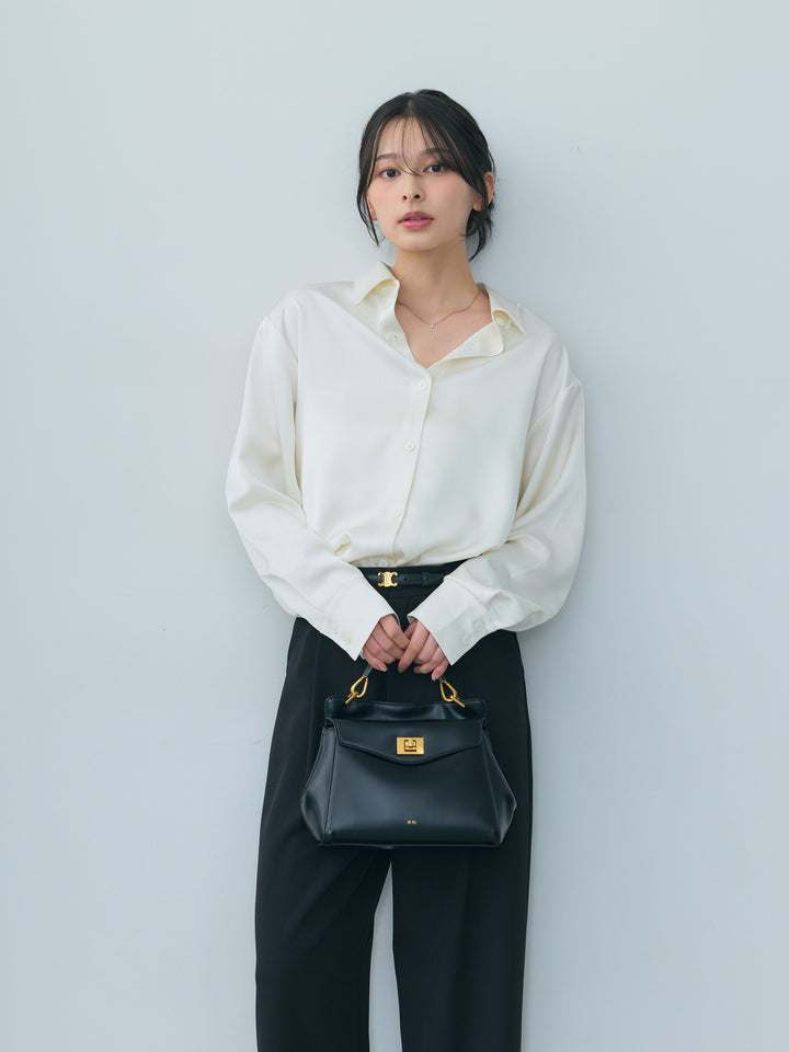 【Essential】Authentic satin shirts