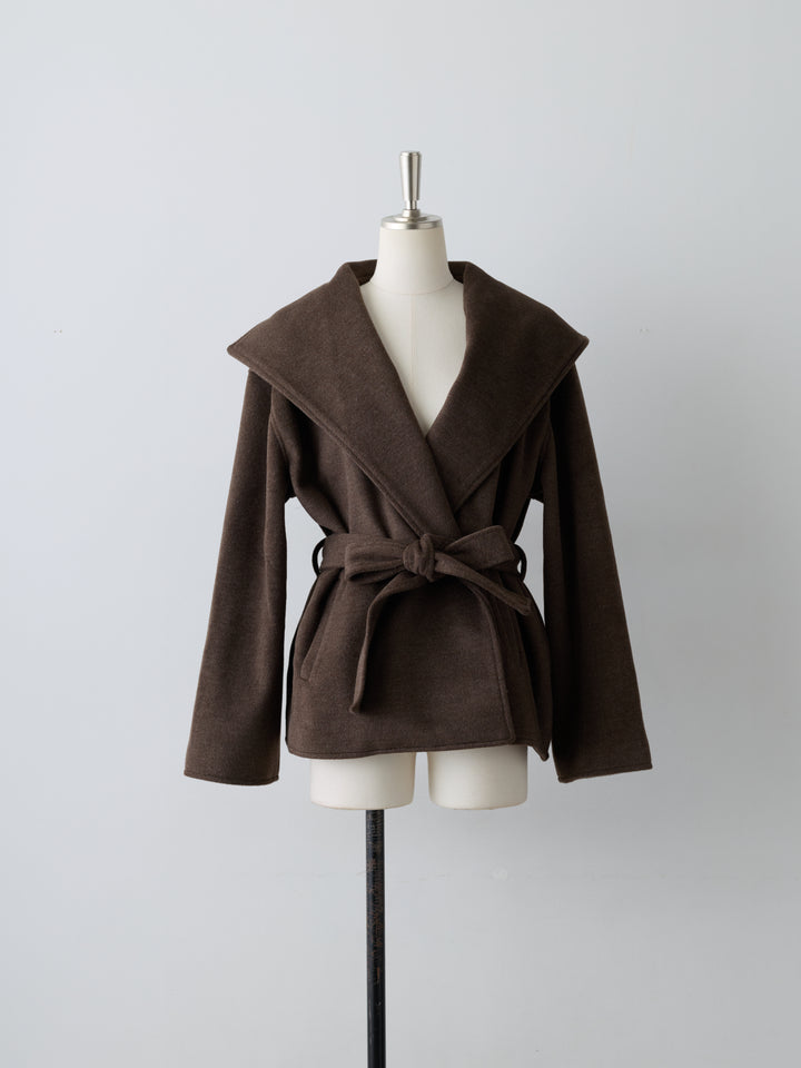 【Essential】Wool middle coat