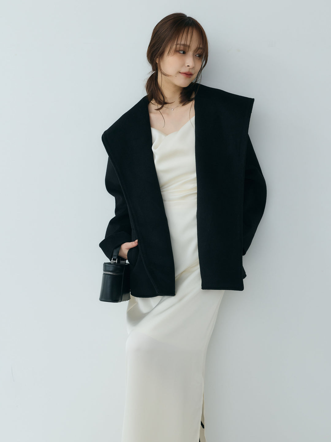 【Essential】Wool middle coat