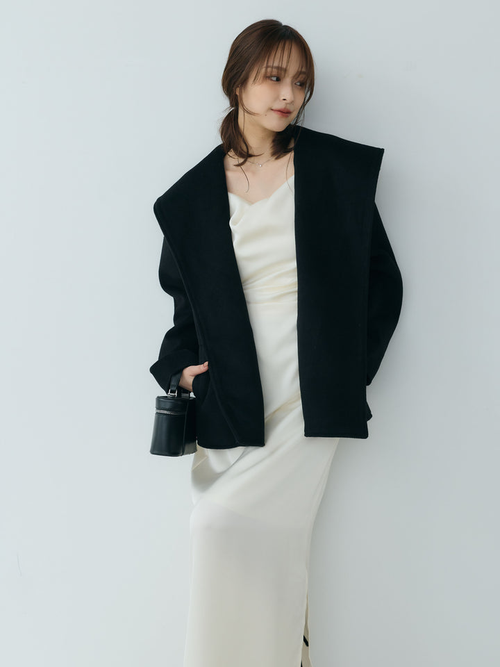 【Essential】Wool middle coat